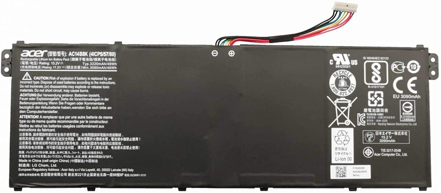 originálne batérie Acer Aspire 15 ES1-572-30K0 3220mAh 15.2V Li-ion